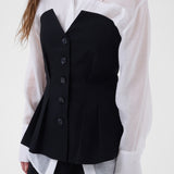Evelina muotoiltu toppi, Black