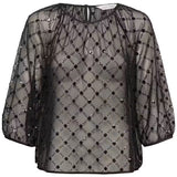 Dimka paljettipusero, Black Placed Sequins
