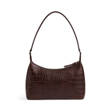 Felicia laukku, Croco, Espresso Brown