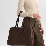 Edena työlaukku, Suede Dark Brown