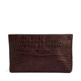 Ila Clutch, Croco, Espresso Brown