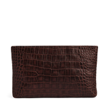 Ila Clutch, Croco, Espresso Brown