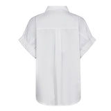 Poppy Elastic Cuff lyhythihainen paita, White