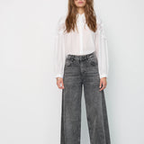 Vicky Stone Wide Jeans, Black