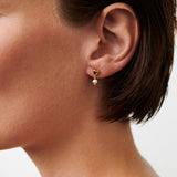 White Adore helmikorvakorut, Gold