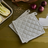 Chef pannulaput 2 kpl, Dark Grey stripe