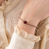 Gemstone rannekoru Garnet