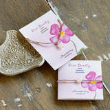 Wishing Rose Quartz kaulakoru, Gold Colored