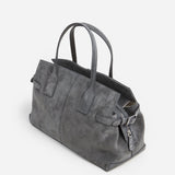 Lisa Bowler Bag Suede, Stone Grey