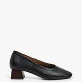 Zac Leather korkoballerinat, Black