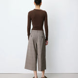 Arnold ruudulliset 7/8 housut, Beige