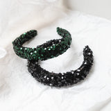 Paljetti hiuspanta, Black