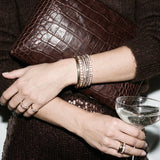 Ila Clutch, Croco, Espresso Brown