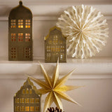 Kynttilälyhty Manor H22cm, Golden