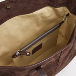Flattered - Lesley tote bag, suede chocolate