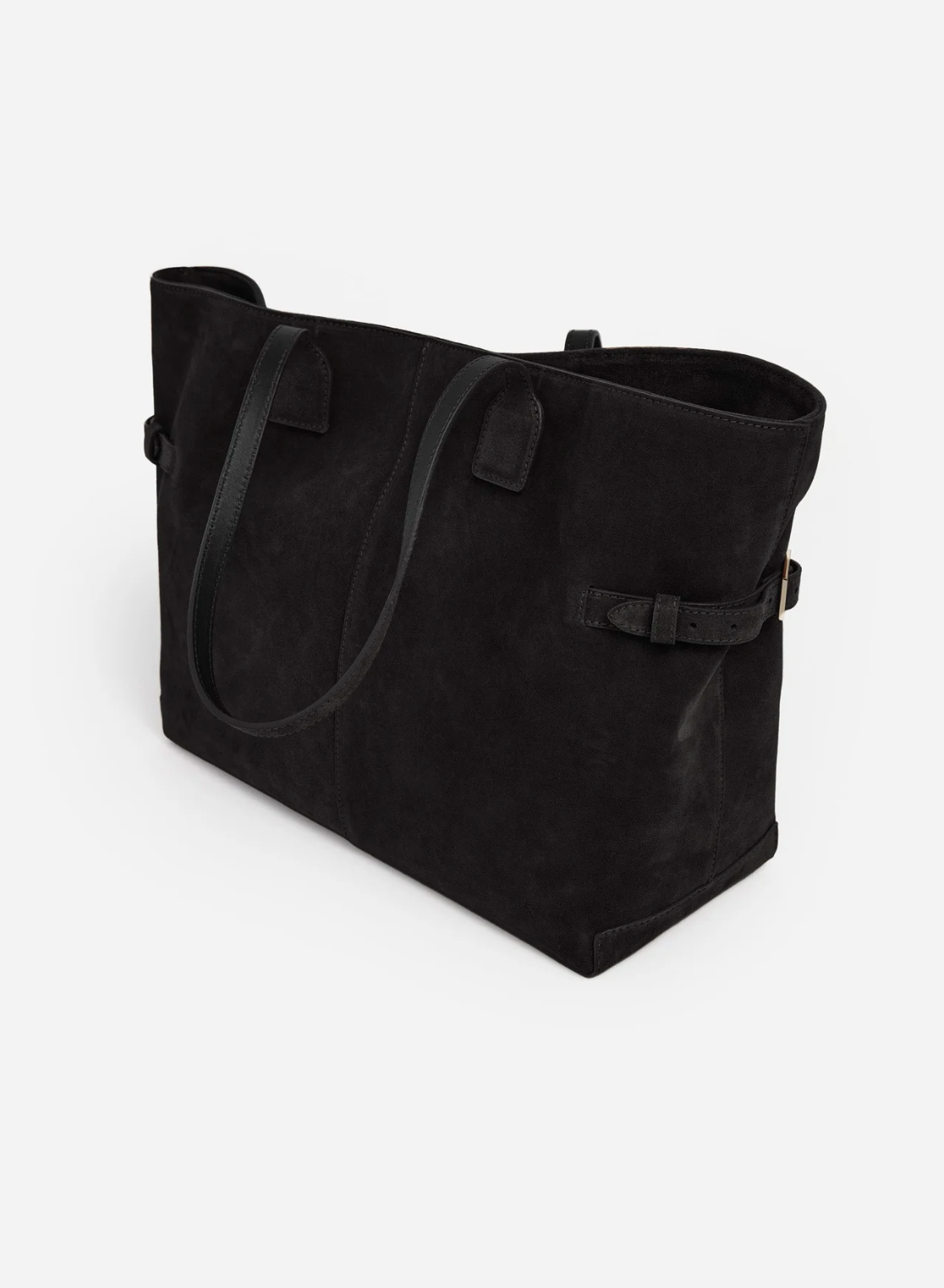 Flattered - Lesley tote bag, suede black