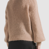 Milana alpakkaneule, medium brown