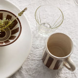 Raidallinen muki Ø7cm, Mocca