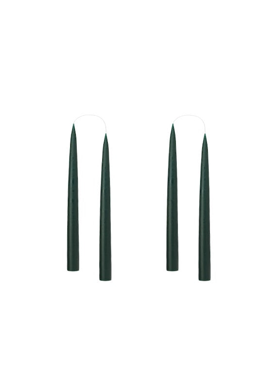 Kruunukynttilä lyhyt 20cm forest green
