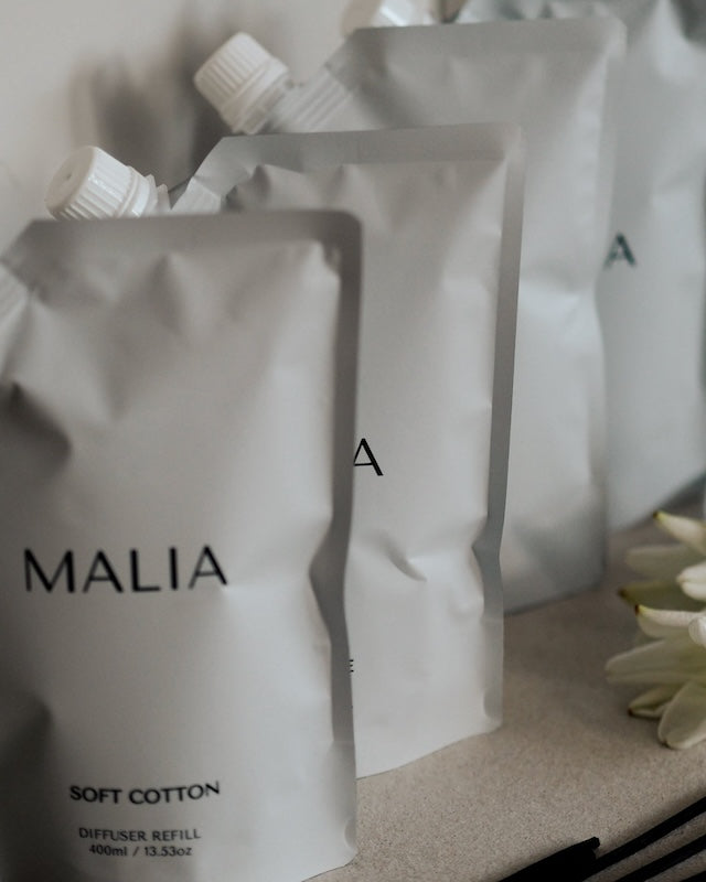 MALIA huonediffuuseri täyttöpakkaus 400ml