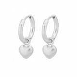 Heart Huggies korvakorut, Silver
